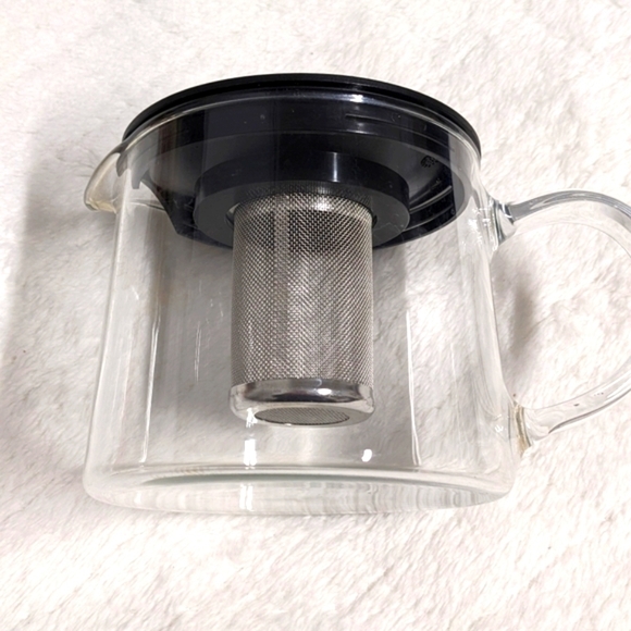 NWOB - Riklig Glass Tea Pot with Tea Infuser/ Strainer - 16oz - Picture 2 of 12